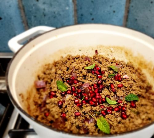 Pomegranate and Mint Mince
